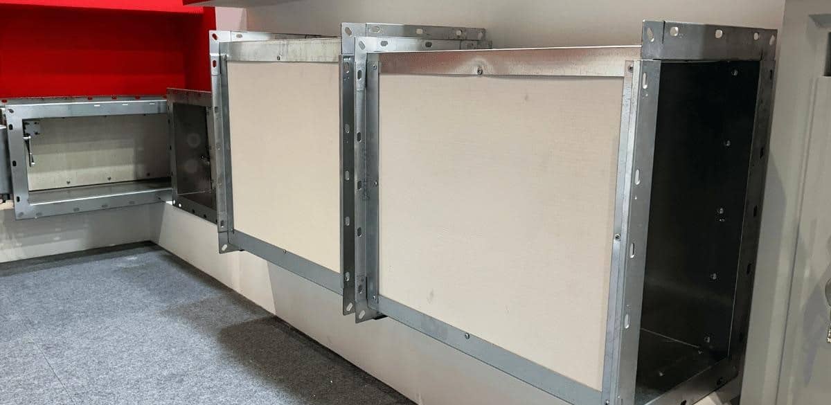 Bọc ống gió chống cháy sử dụng tấm KH Shield