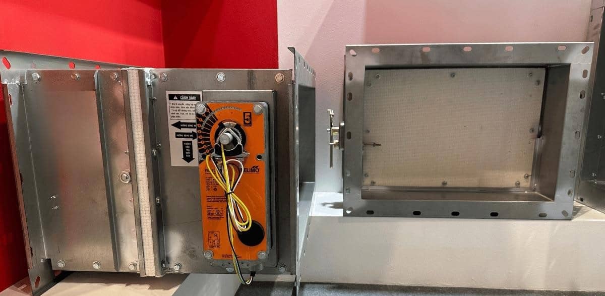 Giải pháp van ngăn cháy sử dụng tấm chống cháy KH Shield